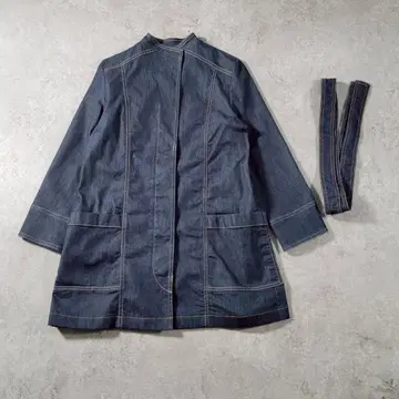 [새상품급] GEORGES RECH 데님풍 스프링 코트 36 (S 상당)