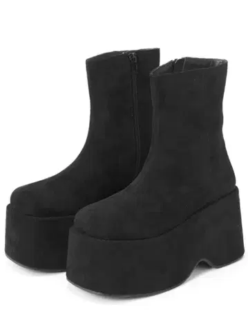 GRL 스웨이드 통굽 부츠 [zr1140] 24.0cm