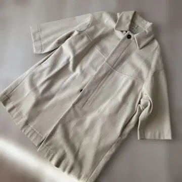 Honnete 롱 코트 아이보리