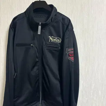 [ 초레어 ] Norton 라이더스형 자켓 아우터 블랙 M 자수