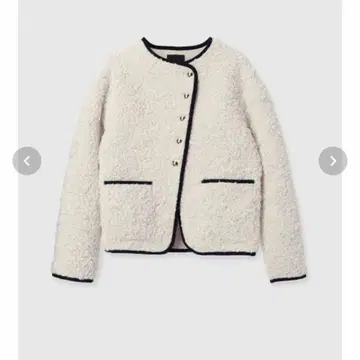 [ 미개봉 새상품 ] ECOPEL 파이핑 보아 자켓 anuans 아뉴앙스