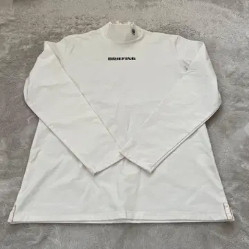 BRIEFING 긴팔 모크넥 셔츠 L 화이트