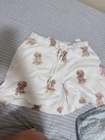 Pique 강아지 프린트 룸웨어 원사이즈