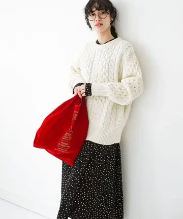 [ 24시간 이내 발송 ] haco! 케이블 니트