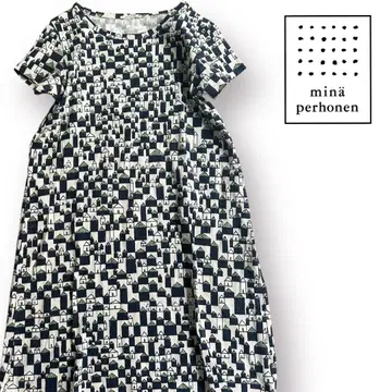 [새상품급] mina perhonen hutte 코튼 원피스