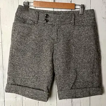 ZAZIE 자지 숏팬츠 트위드 울 혼방 두꺼운 원단 38 M 깔끔한