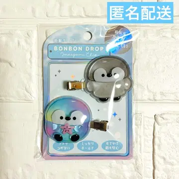 펭귄 모자 꽁지 드롭 앞머리 클립 스미다 수족관 정품 쿠리아