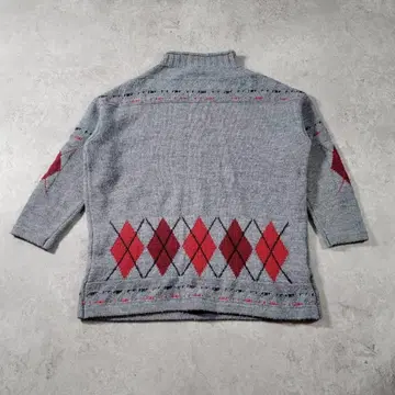 [ 새상품급 ] SIMPLE LIFE 아가일 무늬 니트 스웨터 M