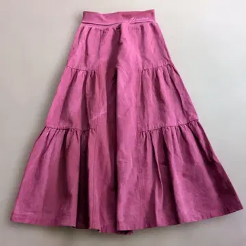 엘로데오 티어드 와이드 팬츠 핑크