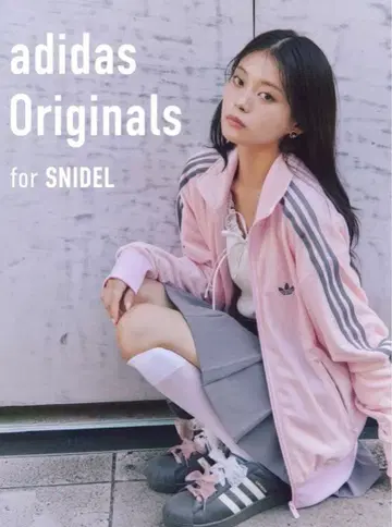 snidel adidas 핑크 저지 XS