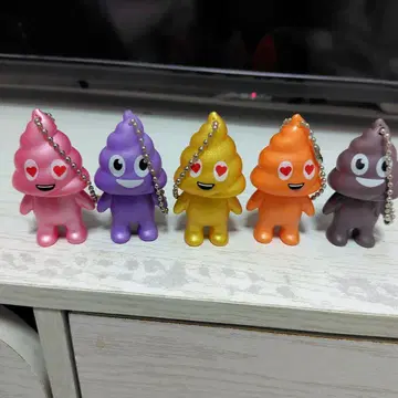 응가군 컬러풀 캐릭터 키링 풀세트