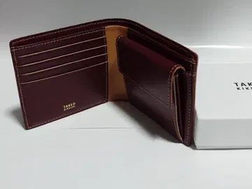 TAKEO KIKUCHI 다케오 키쿠치 서페이스 접이식 지갑 보르도