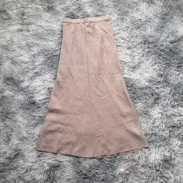 잔니 로 주디 플레어 스커트 S 베이지 마 혼방 고급