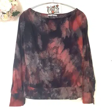 미사용 자란자란 코타케 마사루 타이다이 패턴 긴팔 숏 기장