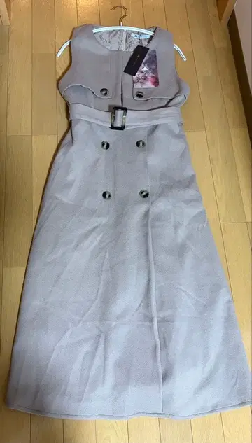 ABITOKYO 슬리브리스 롱 원피스 베이지 새상품