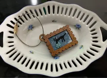 chihiro sonoda 작 검은 고양이 자수 키링