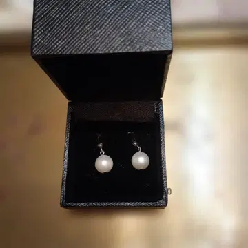 화이트 진주 스터드 귀걸이