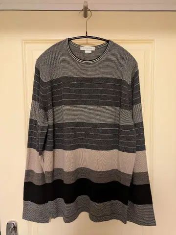 빈티지 JOHN SMEDLEY 보더 크루넥 니트