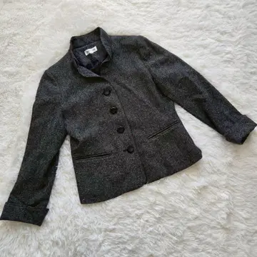 [STUDIO ALPHA] (9) 블랙 계열 트위드 자켓