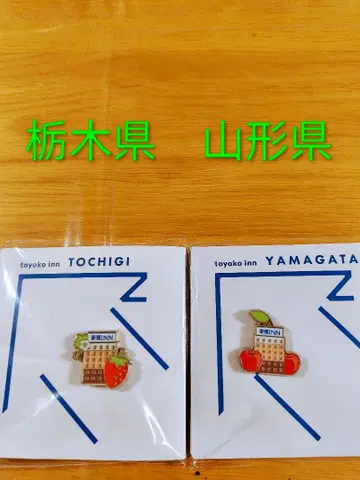 토요코인 도치기현 야마가타현 핀 배지 세트