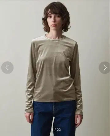 Steven Alan VELOUR LONG SLEEVE PULLOVER
