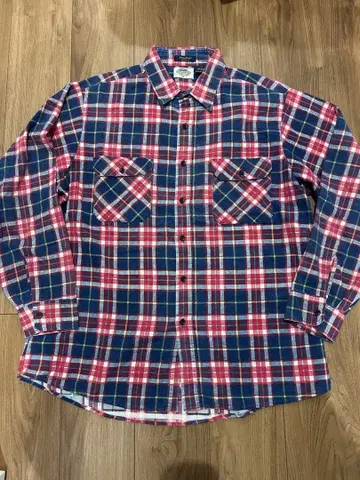 80s USA제 플란넬 셔츠 sears 프리넬 vintage XL