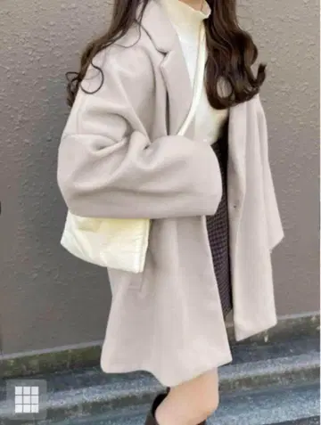 GRL 루즈 테일러드 코트 ze585 아이보리