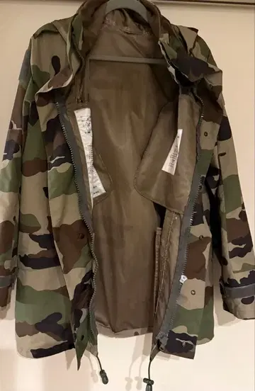 프랑스군 카모플라쥬 후드 부착 밀리터리 자켓