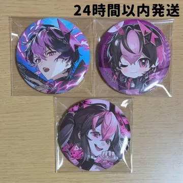 시쿠포니 캔뱃지 LAN 등신 SD 데포 3점 세트