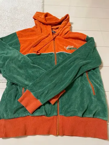 HYSTERIC GLAMOUR 후드티 M 오렌지/그린