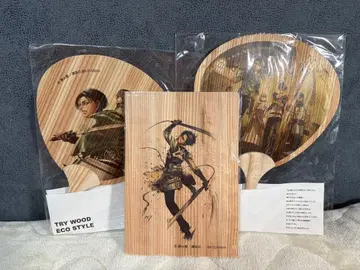 진격의 거인 고급 히타 삼나무 부채 클리어 파일