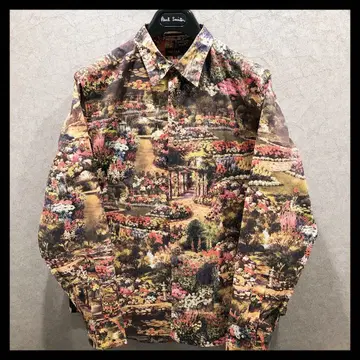 [새상품급] 폴스미스 긴팔 셔츠 L 사이즈 꽃무늬 멀티 컬러