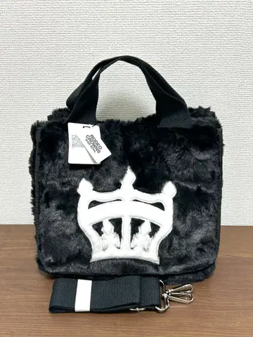 미사용 택 포함 로데오 크라운 와이드 보울 블랙 2way 왕관 자수