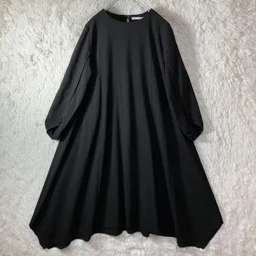 새상품급 메르베이유아쉬 롱 원피스 A라인 일본제 블랙 프리 사이즈