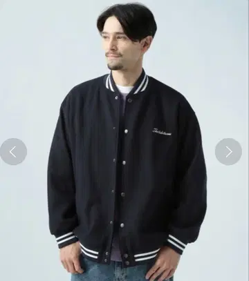 BAYFLOW 바시티 자켓 네이비