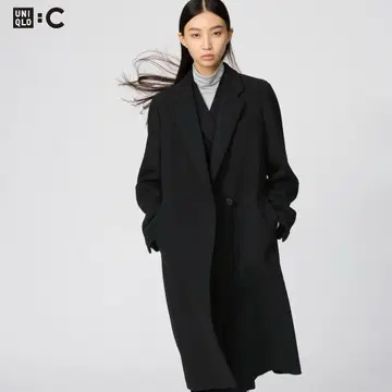 UNIQLO 유니클로C 롱 코트 블랙 XL 새상품