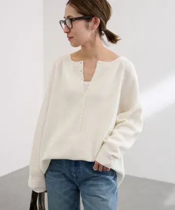 FRAMeWORK 울 와플 헨리넥 프레임워크 니트