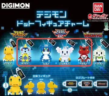디지몬 도트 피규어 참 4개 세트