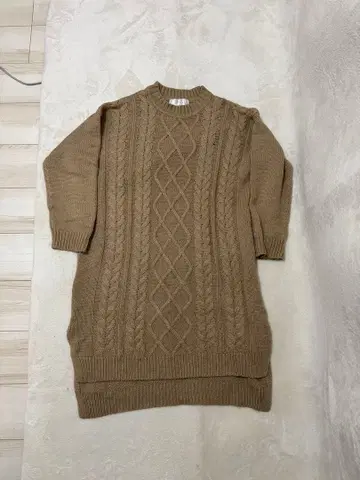 STRANGE HEAVEN 케이블 니트 원피스 LL