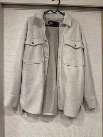 ZARA 그레이 셔츠 자켓 S사이즈