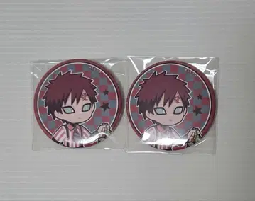 NARUTO 아메리칸 다이너 캔뱃지 가아라 2점