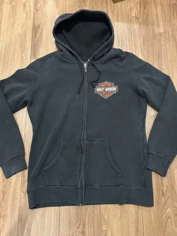 할리 지퍼 후드티 블랙 페이드 멕시코제