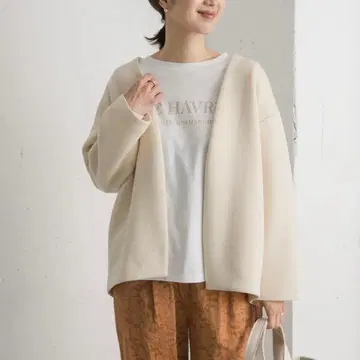 미사용 새상품 어반 리서치 도어스 아이보리 노카라 자켓