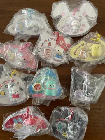 산리오 캐릭터즈 패키지 참&초코 10종 컴플리트