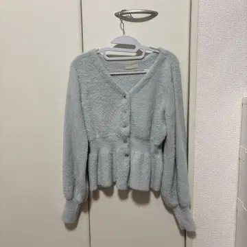 니트 그레이 스카이블루