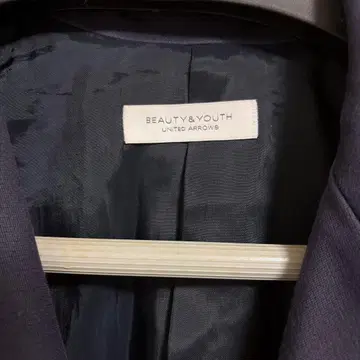 BEAUTY & YOUTH 네이비 테일러드 자켓