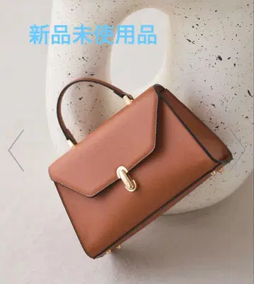 [ 새상품 ] VIS/타원 금장 장식 원 핸들 백