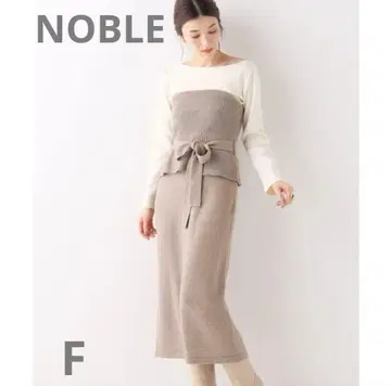 NOBLE 노블 니트 뷔스티에 원피스 원피스 베어탑