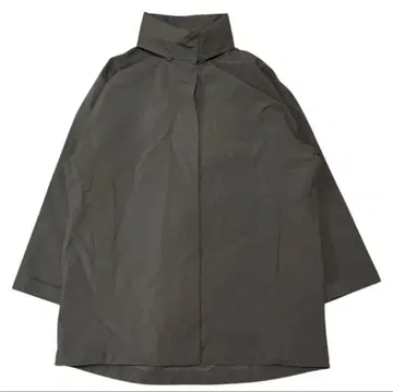 유니클로 블록 테크 하프 코트 올리브