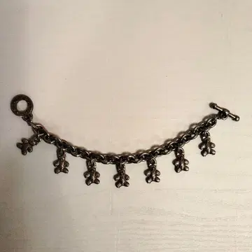 아가트 실버 빈티지 팔찌 테디베어